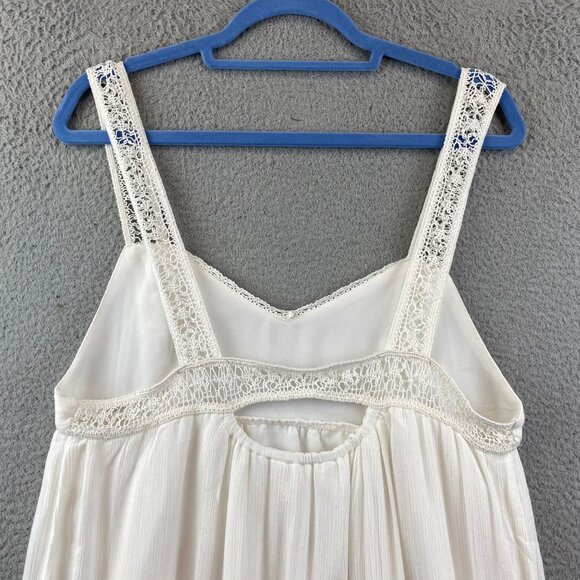 New BCBGeneration Women's Crochet Strap Open Back Short Sundress size M - Picture 3 of 14